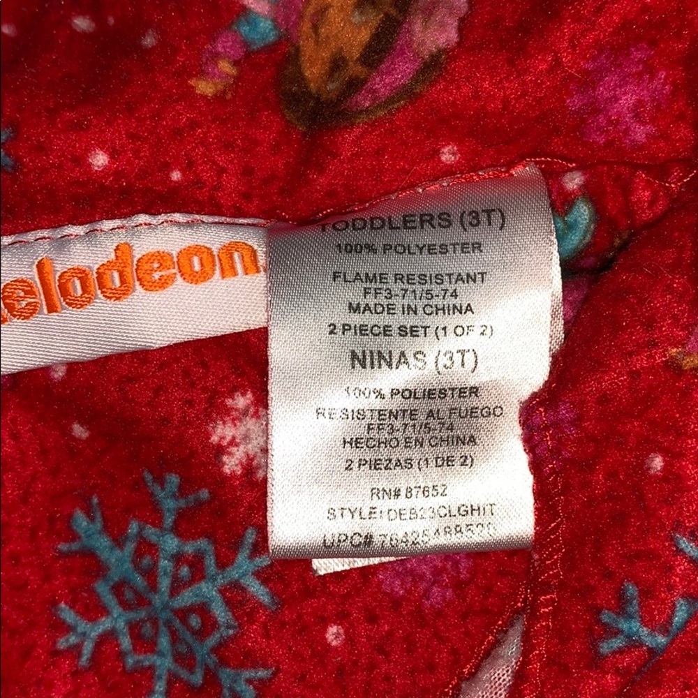 3T Nickelodeon Dora Snowflake pjs - Picture 4 of 5